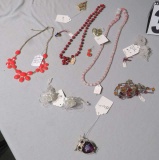 assorted costume jewelry