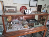 wood  framed counter top display case 47