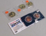 collector coins, (3) medal of honor (1) George Bush (1) Al Gore