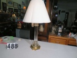 crystal glass table lamp