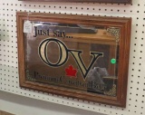 mirror beer sign  OV premium beer 20 x 14