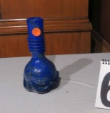 cobalt art glass bottle