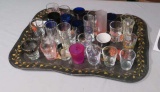 tray of 30 shot glass collection