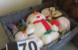 3 boxes of plush charismas toys