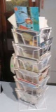 vintage postcards (comes with display rack
