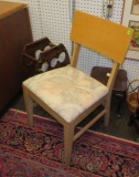Blonde wood chair