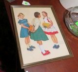 Framed Norman Rockwell print 12