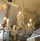 Crystal 5 arm chandelier