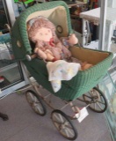 wicker baby carriage