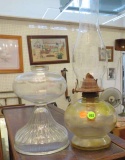 Kerosene Chimney lamp and a base