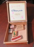Plasentia cigar box with rubber stamps