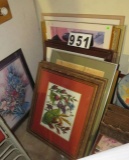 assorted framed prints mixed sizes