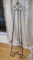 wrought iron easel with fleurets design  64