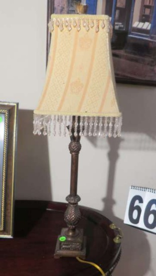 ornate ;cast metal pineapple table lamps 28" high
