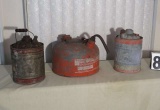 kerosine cans and gasoline can