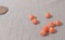Coral, Drilled Orange-white Round