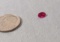Corundum, Synthetic Red Oval Faceted 6mm x 4mm
