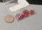 Cubic zirconia Red Oval 10mm x 12mm