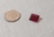 Garnet Grape Emerald cut Faceted gemstone 8mm x 9.5mm
