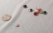 group of 9 Glass Mixed Assorted shapes Cabochon  sizes