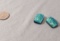 matched pairs of dichroic glass stones assorted sizes and bright colors