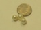 group of 3 Pearl White Sphere 6.5mm-7.0mm