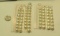 pack of 54 freshwater pearls, Half drilled White Round 9mm-9.5mm