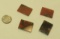 Quartz Bloodstone Rectangle Smooth 25mm x 18.5mm