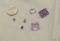 Amethyst Emerald cut & square Faceted Assorted sizes