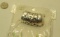 Scarf ring Silver/black 1-1/2x1”