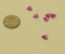 Tourmaline Pink, Bright  Trillion Faceted 6mm