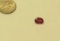 Tourmaline Red Faceted Oval 8mm x 5mm