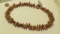 Rosewood Light brown Teardrop 17” strand necklace