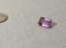 Amethyst Purple Emerald cut Faceted