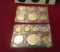 1974 US coin proof sets (1)red stripe  (1) blue stripe