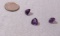 Amethyst Trillion Faceted 8mm