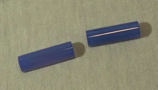 Chalcedony Light blue Logs Smooth 1 1/8” x 3/8”