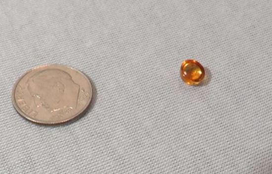 Citrine Orange/yellow Round Cabochon 6.00mm 1.00cts