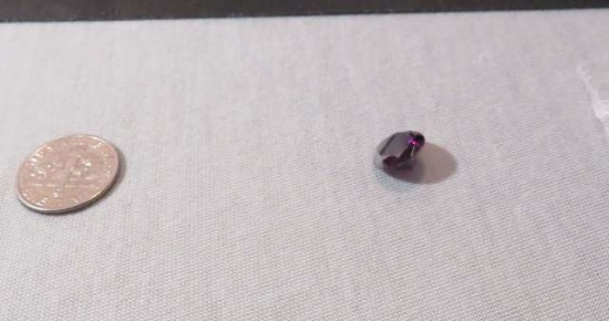 Cubic zirconia Dark red Oval