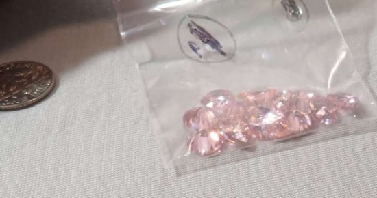 Cubic zirconia Pink Round