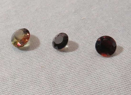 Garnet Andalusite Round/oval Faceted Assorted sizes gemstones