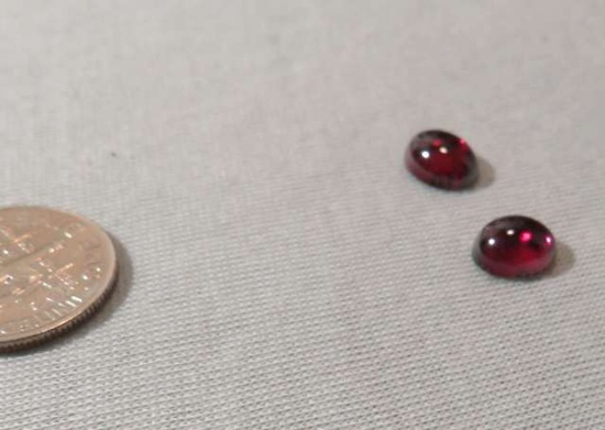 Garnet Rhodolite Oval Cabochon 8mm x 6.50mm 4.74cts