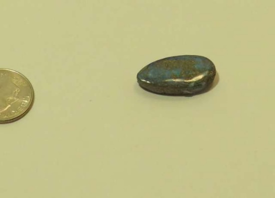Opal, boulder Turquoise Oval Cabochon