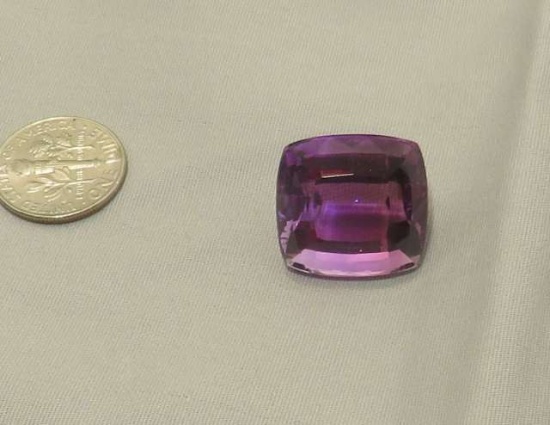 Amethyst Cushion cut 18.2mm x 17.2mm