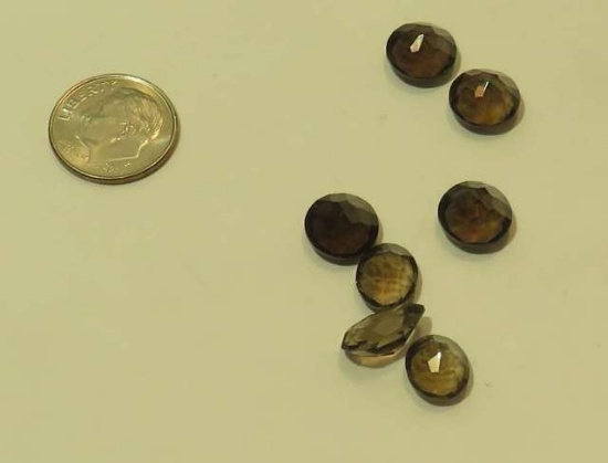 Quartz Smokey Assorted shapes Faceted Assorted sizes 21.06cts