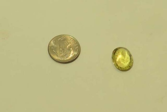 Quartz Yellow Oval Faceted