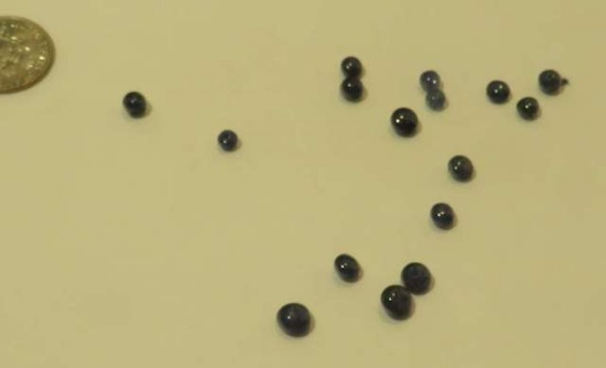 Sapphire, Drilled Beads Blue Out of Round Assorted sizes 11.95cts