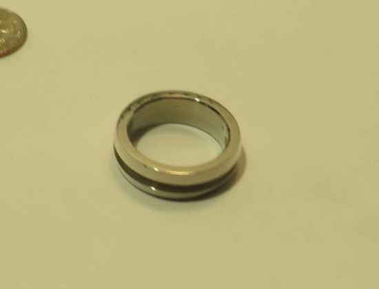 Steel, Stainless Ring Size: 9 ½