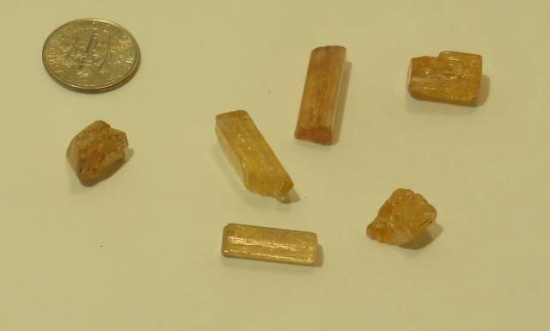 Topaz Yellow Assorted shapes  Assorted sizes uncut