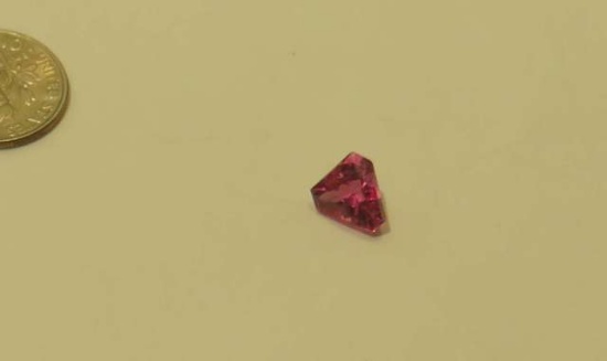 Tourmaline Pink Fancy shield Faceted 8.36mm x 5.36mm x 5.40mm 2.07cts